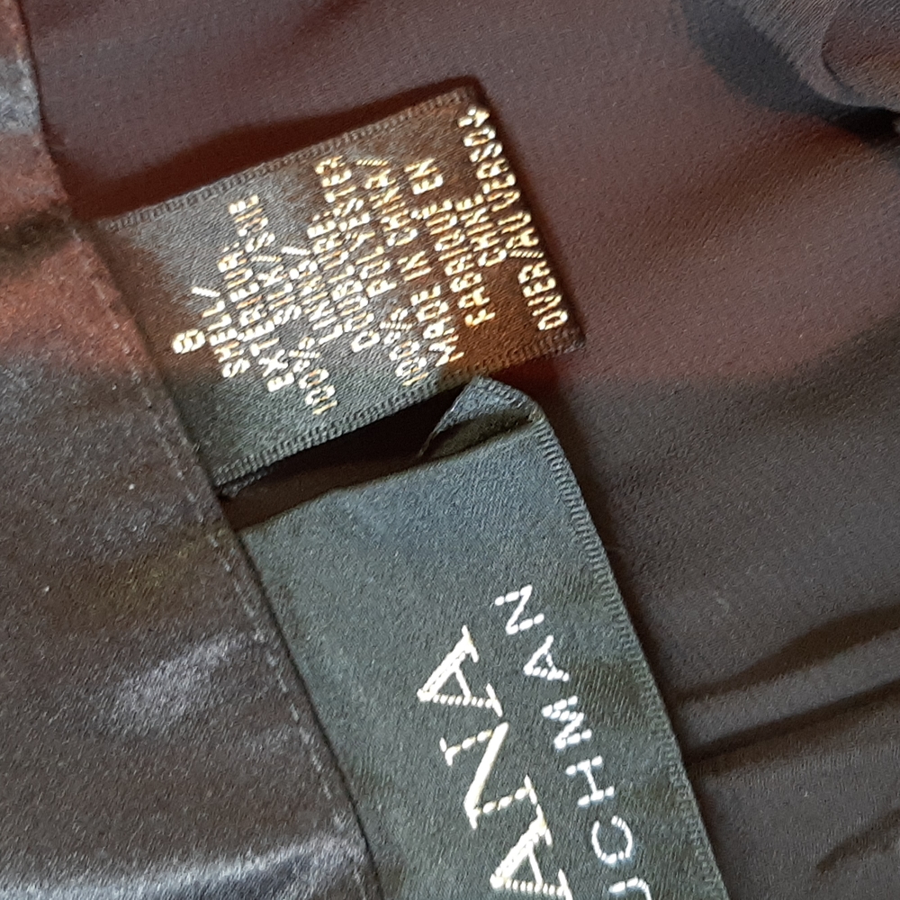 Dana Buchman lined black silk pants - Picture 2 of 8